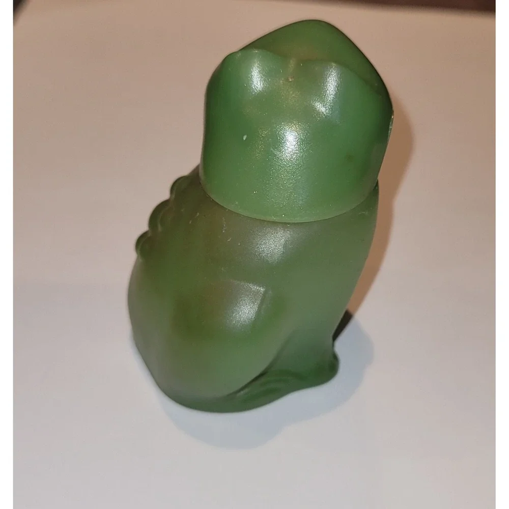 1970 Avon Bottle Emerald Green Frog